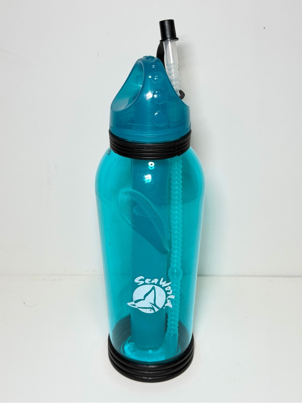 Vintage SeaWorld Souvenir Water Bottle with Removable Gel Freeze Stick